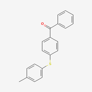 Chemical structure of 4-(P-tolylthio)benzophenone