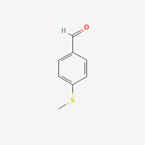 Chemical structure of 4-(Methylthio)benzaldehyde