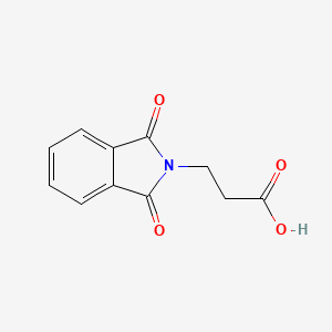 Chemical structure of 3-Phthalimidopropionic acid