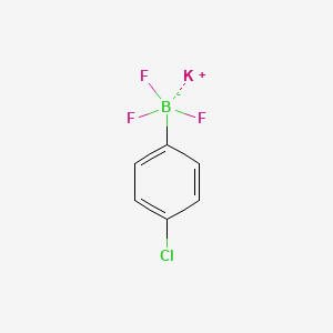 Chemical structure of Potassium 4-chlorophenyltrifluoroborate