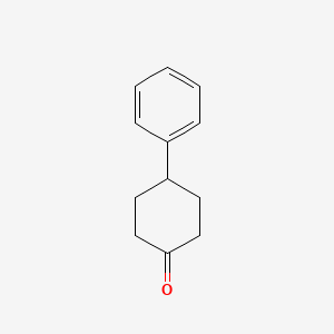 Chemical structure of 4-Phenylcyclohexanone