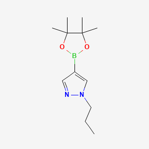 Chemical structure of 1-Propyl-1H-pyrazole-4-boronic acid pinacol ester