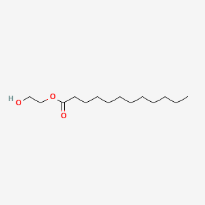 Chemical structure of Poly(ethylene glycol) monolaurate