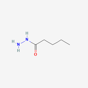 Chemical structure of Valeric acid hydrazide
