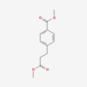 Chemical structure of 3-(p-Carboxyphenyl)propionic Acid Dimethyl Ester