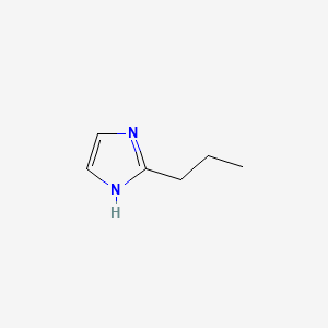 Chemical structure of 2-propylimidazole