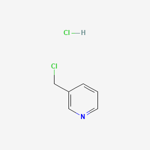 Chemical structure of 3-(Chloromethyl)pyridine Hydrochloride