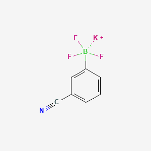 Chemical structure of Potassium (3-Cyanophenyl)trifluoroborate