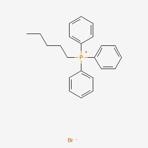 Chemical structure of Amyltriphenylphosphonium Bromide