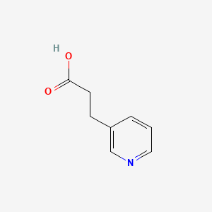 Chemical structure of 3-Pyridinepropionic acid