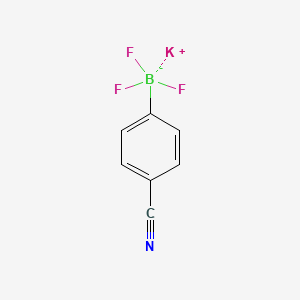 Chemical structure of Potassium (4-Cyanophenyl)trifluoroborate