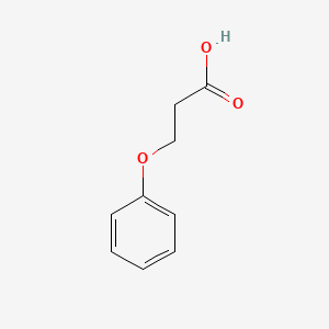 Chemical structure of 3-Phenoxypropionic acid