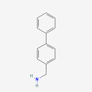Chemical structure of 4-Phenylbenzylamine