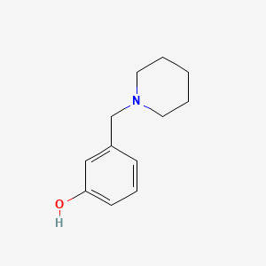 Chemical structure of 3-(1-Piperidinylmethyl)phenol