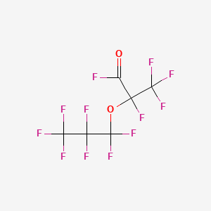 Chemical structure of Perfluoro(2-methyl-3-oxahexanoyl) fluoride
