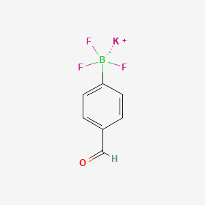 Chemical structure of Potassium 4-formylphenyltrifluoroborate