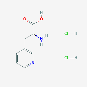Chemical structure of 3-(3-Pyridyl)-D-alanine dihydrochloride