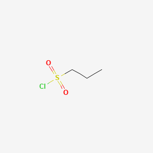Chemical structure of 1-Propanesulfonyl chloride