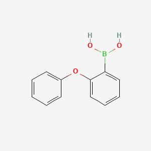 Chemical structure of 2-Phenoxyphenylboronic acid(Contains varying amounts of anhydride)