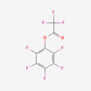 Chemical structure of Pentafluorophenyl trifluoroacetate