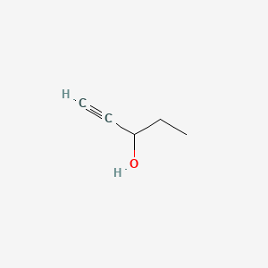 Chemical structure of 1-Pentyn-3-ol