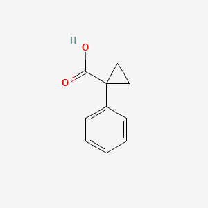 Chemical structure of 1-Phenylcyclopropanecarboxylic acid