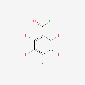 Chemical structure of Pentafluorobenzoyl chloride