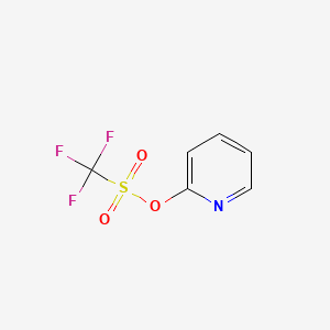 Chemical structure of 2-Pyridyl Trifluoromethanesulfonate