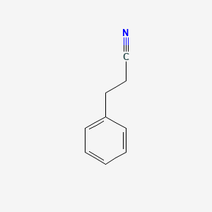 Chemical structure of 3-Phenylpropionitrile