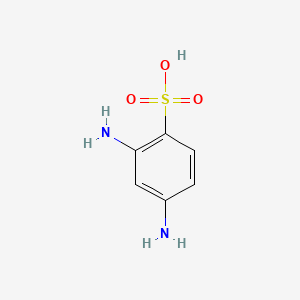 Chemical structure of 2,4-Diaminobenzenesulfonic acid