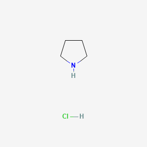 Chemical structure of Pyrrolidine Hydrochloride