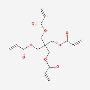Chemical structure of Pentaerythritol tetraacrylate