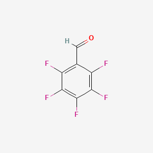Chemical structure of Pentafluorobenzaldehyde