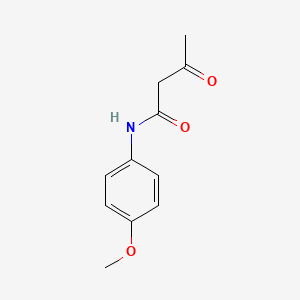 Chemical structure of p-Acetoacetanisidide