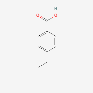 Chemical structure of 4-Propylbenzoic Acid