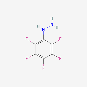 Chemical structure of Pentafluorophenylhydrazine