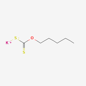 Chemical structure of Potassium Amylxanthate