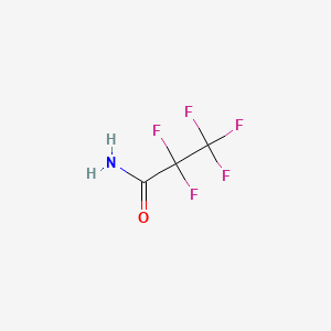 Chemical structure of Pentafluoropropionamide