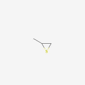 Chemical structure of Propylene Sulfide (stabilized with Butyl Mercaptan)