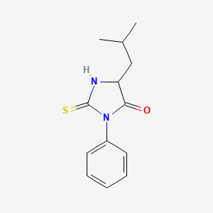 Chemical structure of Phenylthiohydantoin-leucine