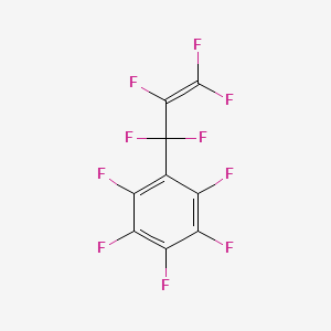 Chemical structure of 3-(Pentafluorophenyl)pentafluoro-1-propene