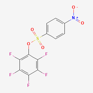 Chemical structure of Pentafluorophenyl 4-Nitrobenzenesulfonate