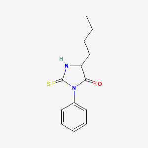Chemical structure of Phenylthiohydantoin-norleucine
