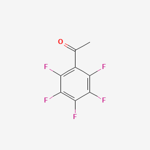 Chemical structure of 2',3',4',5',6'-Pentafluoroacetophenone