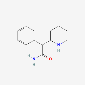 Chemical structure of alpha-Phenyl-2-piperidineacetamide
