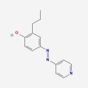 Chemical structure of 2-Propyl-4-(4-pyridylazo)phenol