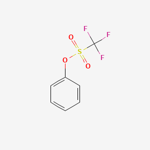 Chemical structure of Phenyl Trifluoromethanesulfonate