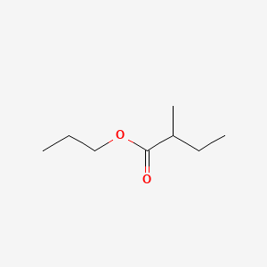 Chemical structure of Propyl 2-Methylbutyrate