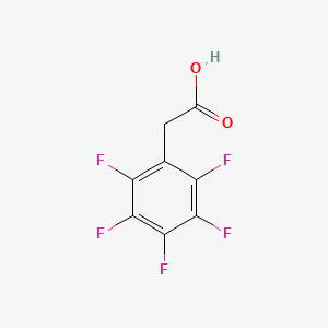 Chemical structure of Pentafluorophenylacetic Acid