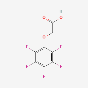 Chemical structure of Pentafluorophenoxyacetic Acid